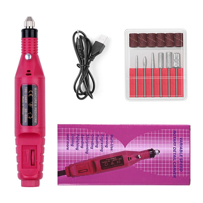 12V Mini Drill Electric Carving Pen Variable Speed Drill Rotary Tools Kit Engraver Pen for Grinding Polishing