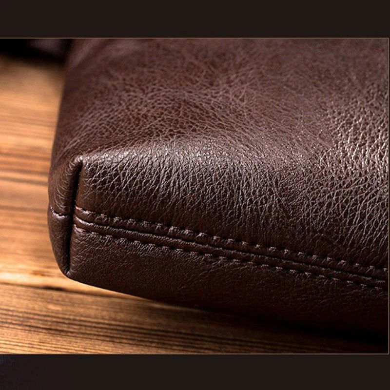 Male PU leather single shoulder bag fashion shoulder bag business bag men's crossbody bag business cross-body sling bag