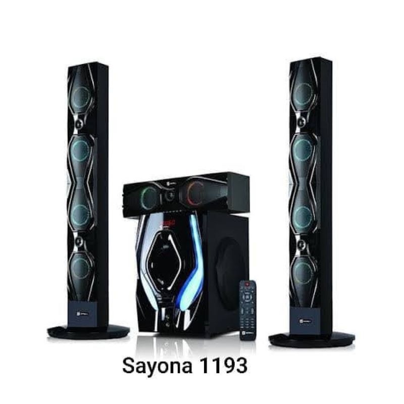 RESTOCKED Sayona SHT-1193BT 3.1 Channel Speaker Subwoofer With BT FOR QUALITY SOUND