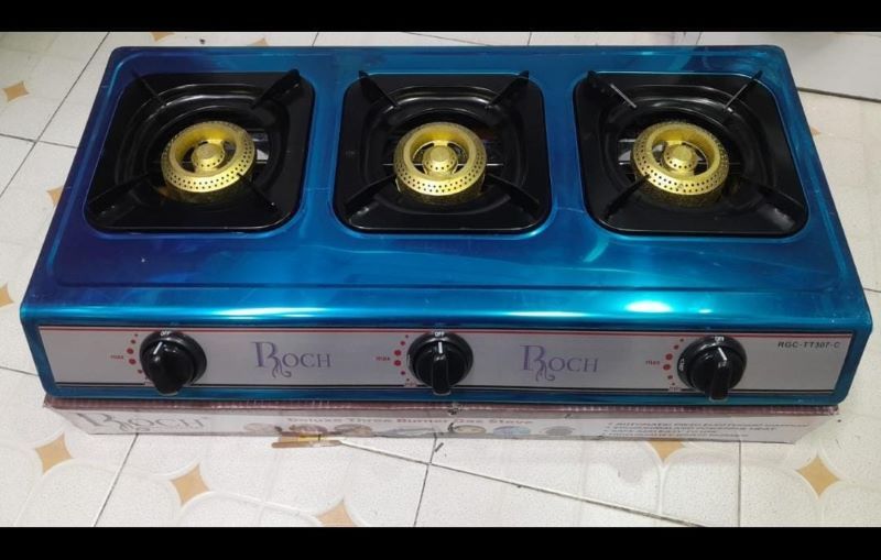 RESTOCKED Roch stainless steel 3 burner cooker Cooktops FOR FASTER COOKING