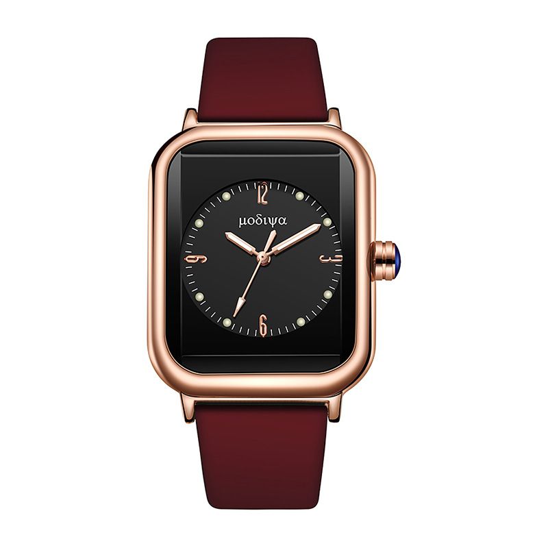 New popular artistic silicone quartz women's watch, fashionable luminous small square watch. Minimalist and atmospheric watch, a popular African style