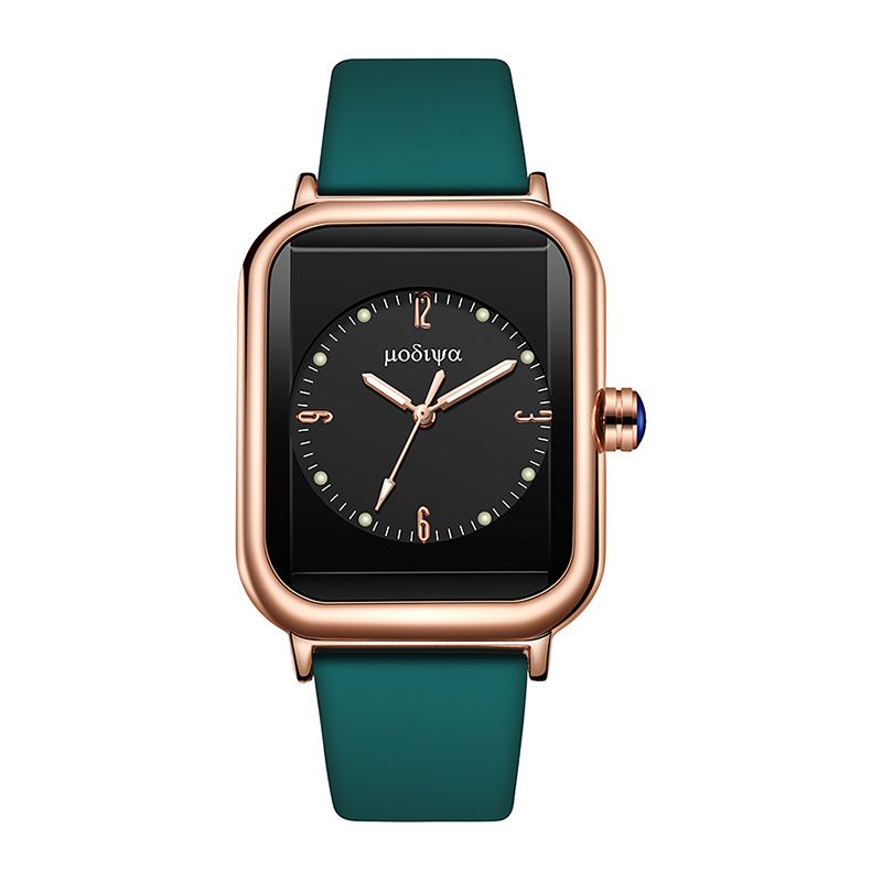 New popular artistic silicone quartz women's watch, fashionable luminous small square watch. Minimalist and atmospheric watch, a popular African style