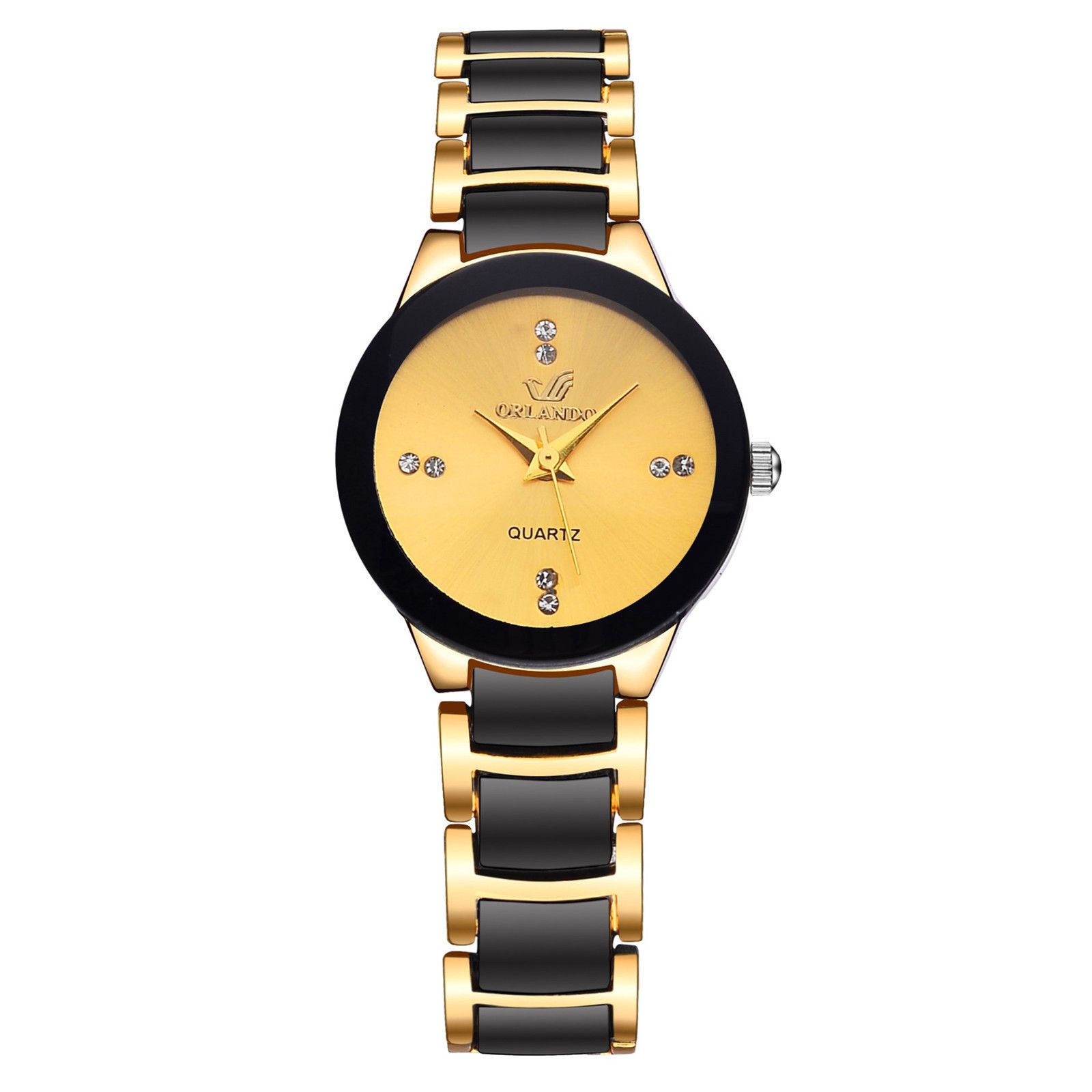 New Three Color Quartz Watch, Fashion and Casual Set Water Diamond Steel Band Watch, Couple Watch Set, Simple and Elegant Watch, Fashion and Trendy Business Elegant British Style Men's Watch