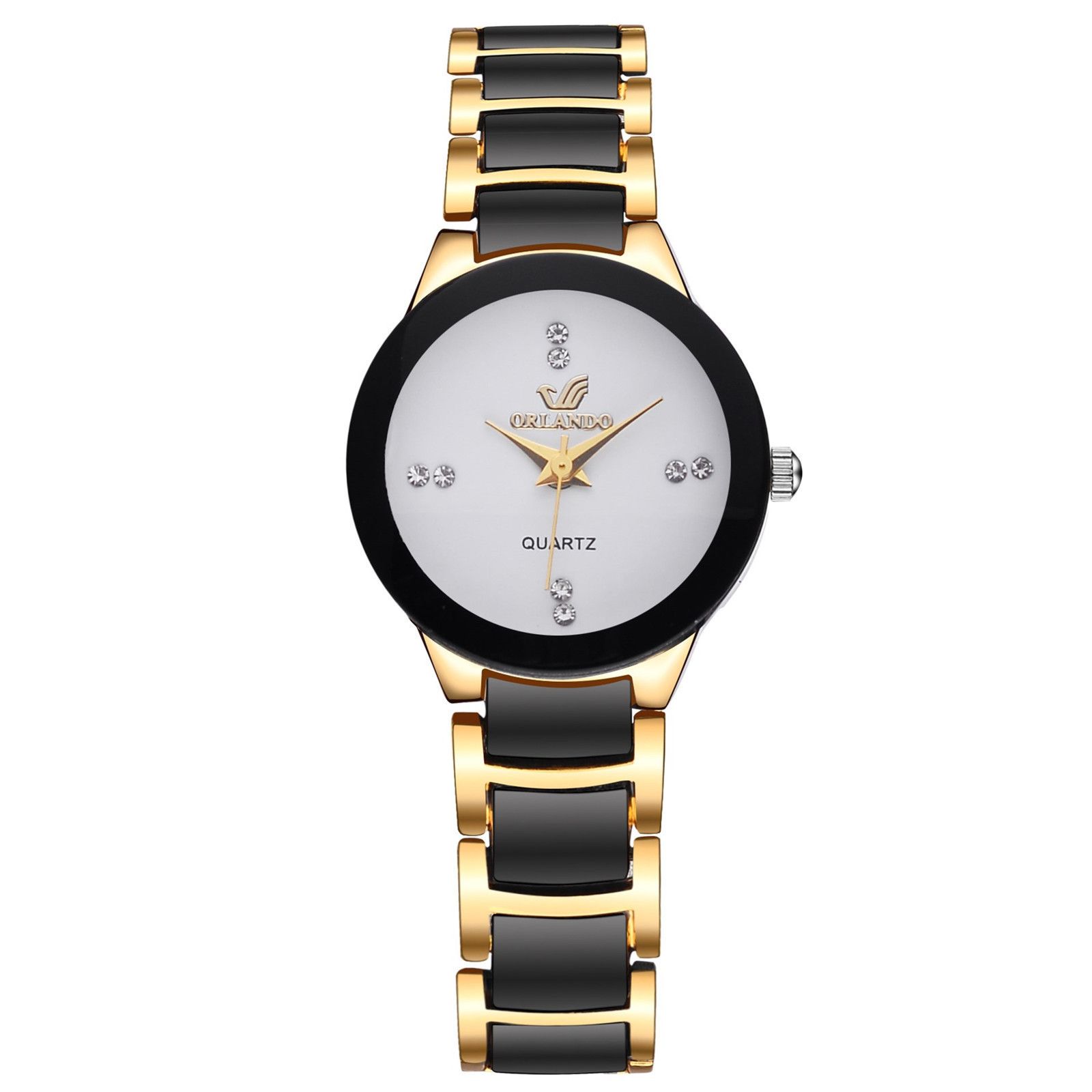 New Three Color Quartz Watch, Fashion and Casual Set Water Diamond Steel Band Watch, Couple Watch Set, Simple and Elegant Watch, Fashion and Trendy Business Elegant British Style Men's Watch