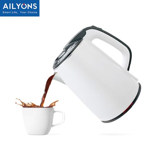 AILYONS FK-0306 Stainless Steel 1.8L Electric Kettle Durable Cold and heat resistant Stainless steel
Convenient easy-clean flat heating element