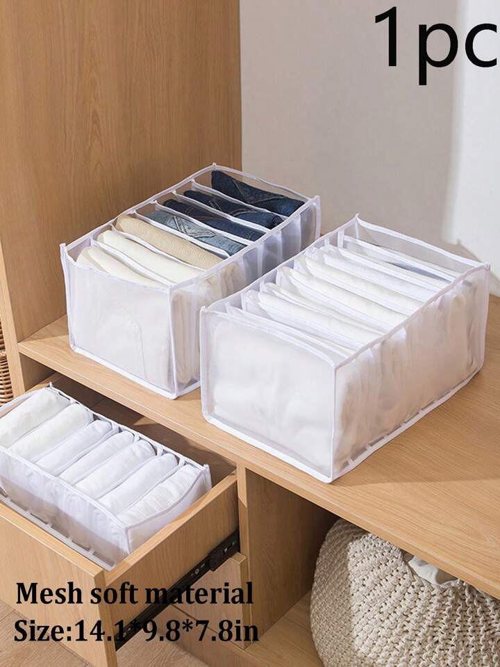 Non-woven 7 Grid Wardrobe Clothes Organizer/Trousers Organizer With Clear Pvc Cover   Widely Used: Very suitable for storing underwear, socks, scarves, leggings, skirts, T-shirts, jeans or other items
