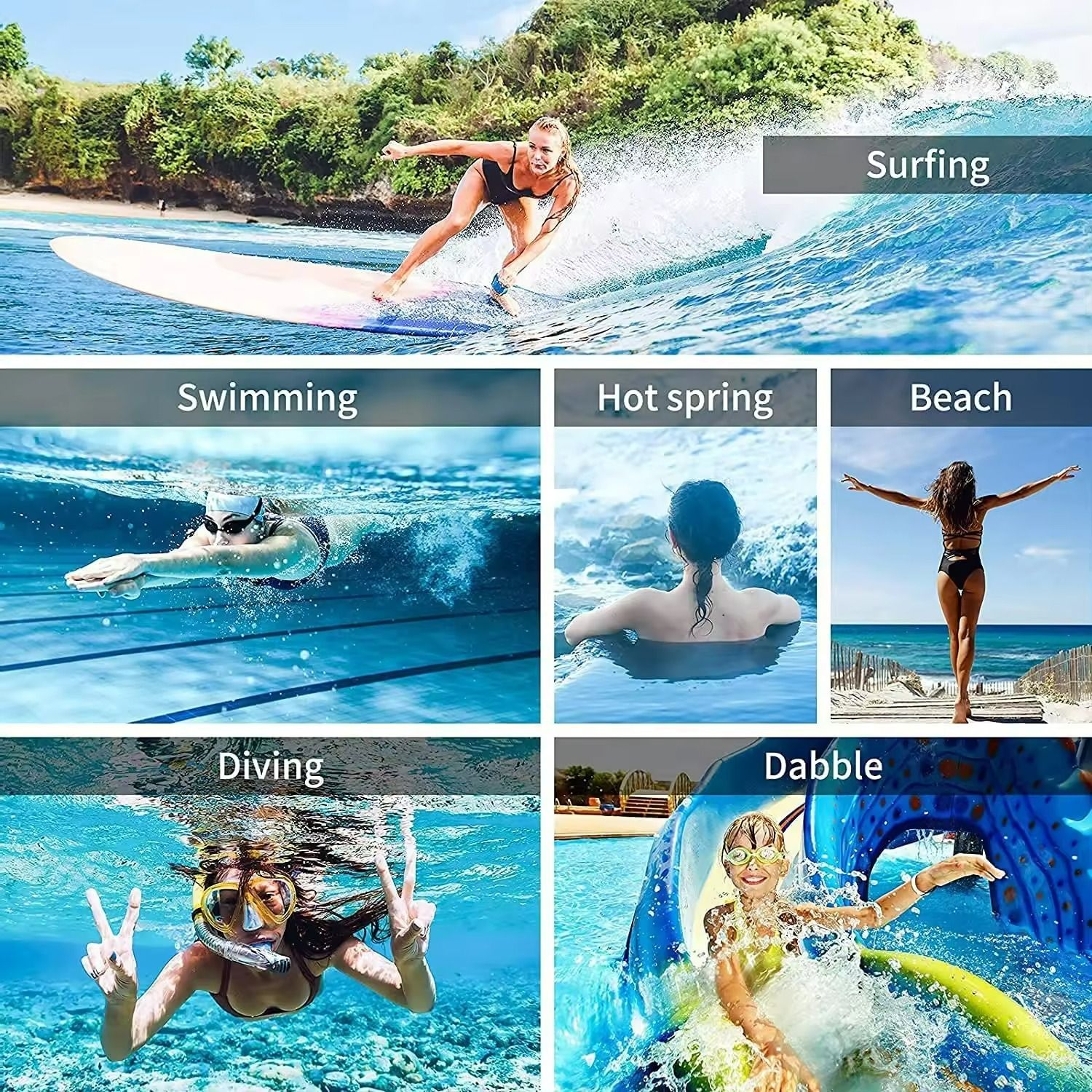 Universal Waterproof Phone Pouch/Clear Case Waterproof smartphone Dry Bag with Lanyard, Phone Pouch for Outdoor Water Sports, Boating, Hiking, Kayaking, Fishing