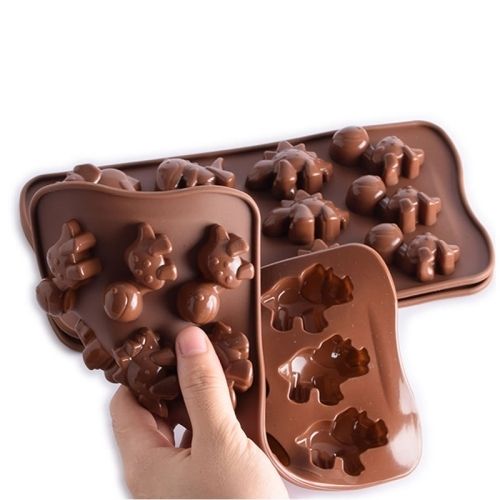 Silicone Chocolate Fructose Cake Baking Mold Pudding Ice Tray  Shape Silicone Dinosaur