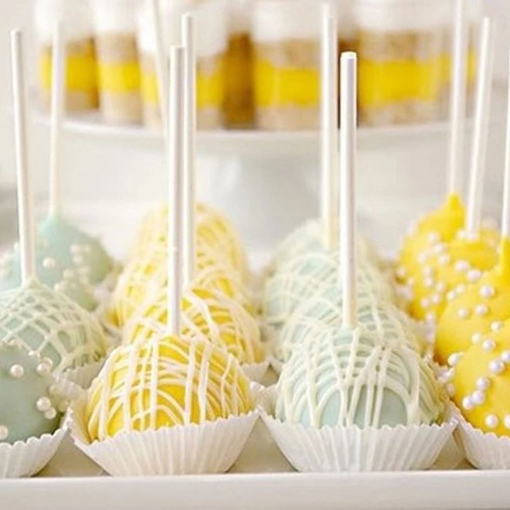 100Pcs Plastic Lollipop Sticks Safe White Cake Suction Cup Sticks For Chocolate  Lollipop DIY Mold Baking Pan Tool