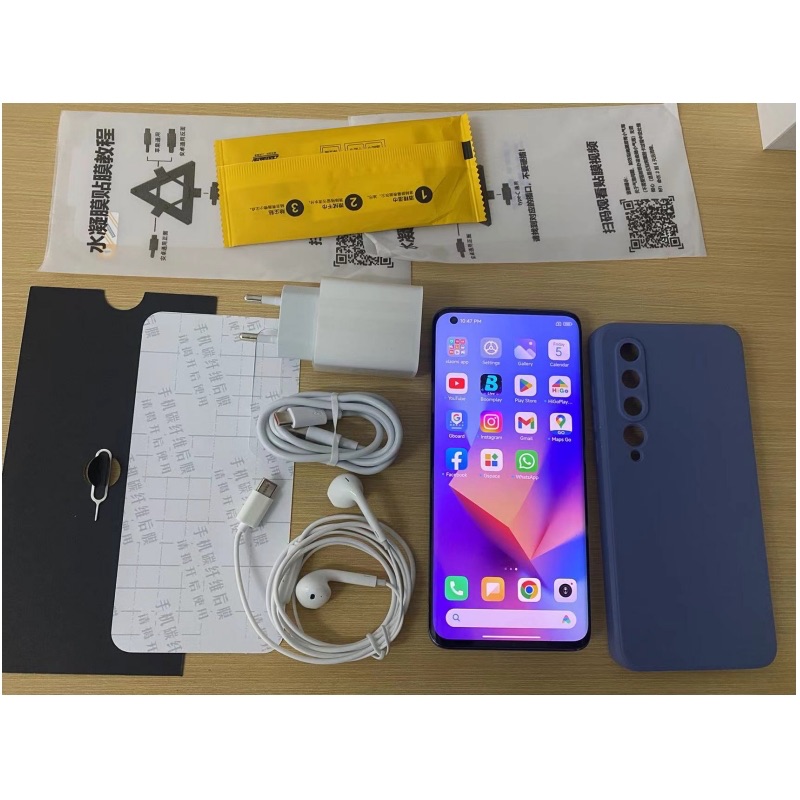Refurbished Phone Xiaomi 10 Pro(Mi 10 Pro) 5G 6.67'' Dual SIM AMOLED 90Hz Refesh Rate Screen 8+256GB 4500 mAh Back Camera100+20+12+8MP Snapdragon 865