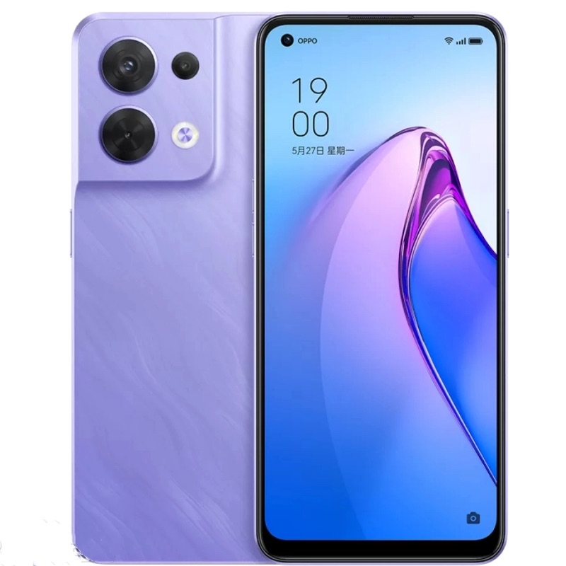 Refurbished Phone OPPO Reno 8 Pro 5G 6.62'' 128/256GB Dual SIM 120Hz AMOLED Screen 4500mAh 80W Charge 50+ 8+2MP(Main Camera) 32MP Front Camera MTK 8100