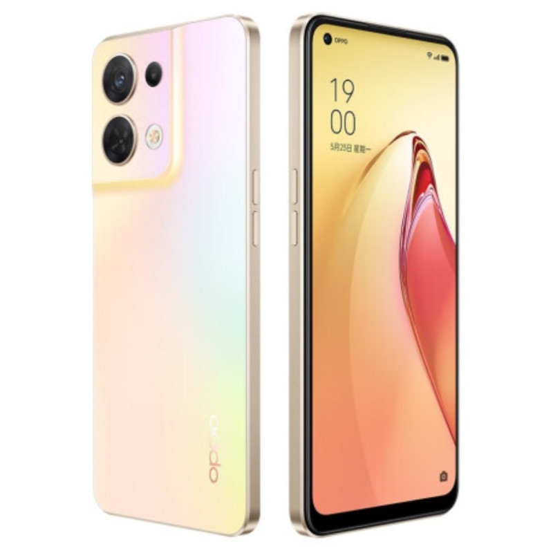 Refurbished Phone OPPO Reno 8 Pro 5G 6.62'' 128/256GB Dual SIM 120Hz AMOLED Screen 4500mAh 80W Charge 50+ 8+2MP(Main Camera) 32MP Front Camera MTK 8100