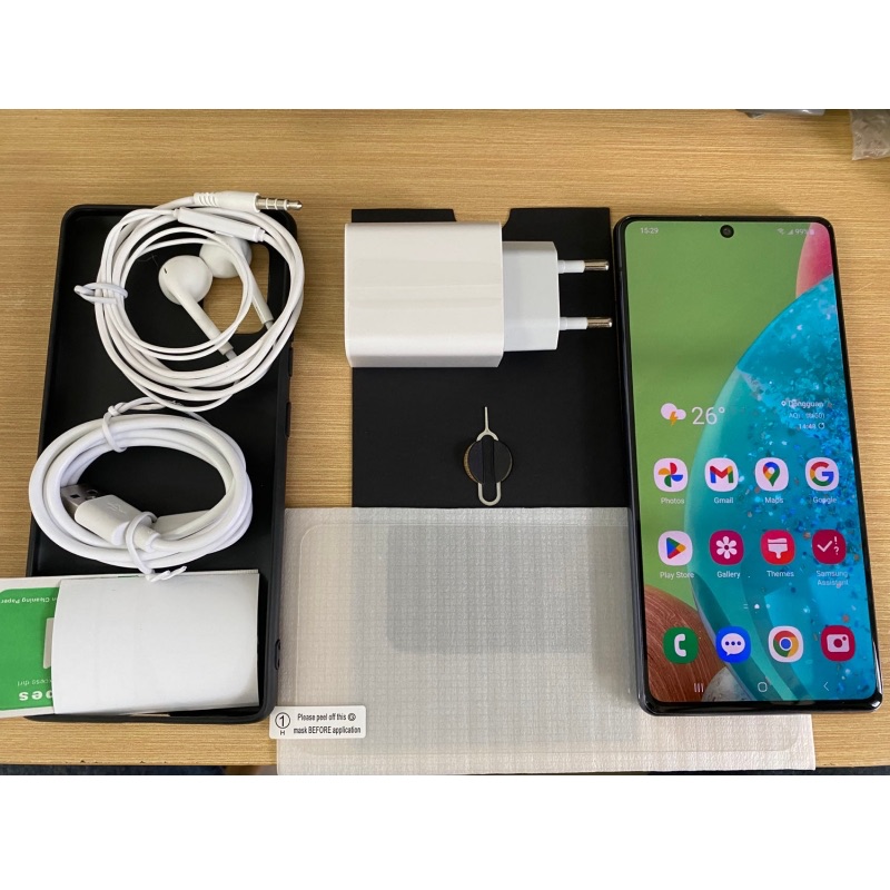 Refurbished Samsung A71 5G Dual SIM (Original Screen Support) Fingerprit Super AMOLED with Fingerprint 6.7 inches 4500mAh 25W Fast Charge Exynos 980 Back Camera 64MP+12MP+5MP+5MP Front Camera 32MP