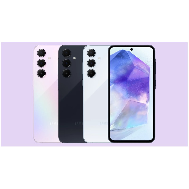 Refurbished Phone Samsung A55 5G 12+256GB Dual SIM 6.6'' 120Hz Super AMOLED IP67 Waterproof 5000mAh 50+12+5MP Back Camera 32MP Front Camera