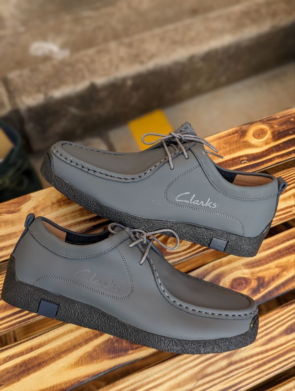 High Quality Clarks Leather Men's Shoes Wallabees
