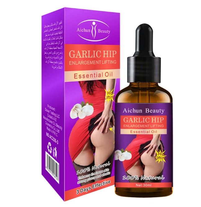Butt & Hips enlargement oil cream Garlic Hip Lift Up Ass Oil Buttocks Enhancement Big Butt Hips Enlargement butt booster Cream 30ml As Picture 30ml 1 PC (30ML)
