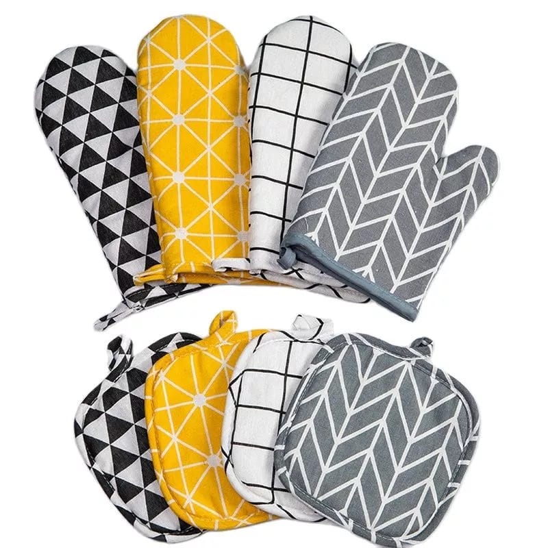 Insulated Cotton Kitchen/Oven Gloves mittens