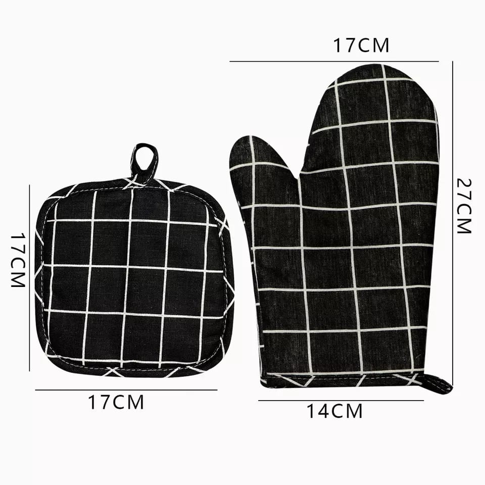 Insulated Cotton Kitchen/Oven Gloves mittens
