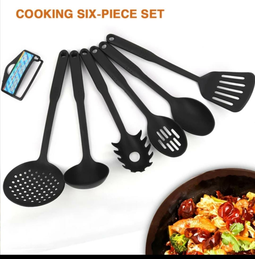 6 Piece Non-Stick Cooking/Serving Spoons Set