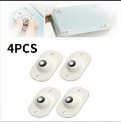 Mini Caster Wheels 360 Degree Rotation S Adhesive Stainless Steel Rollers Appliance Slider For Storage Bins Smallniture