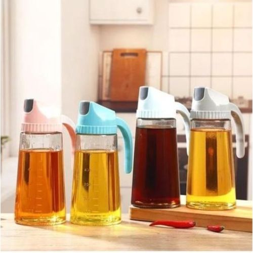 600ml Leakproof Auto Flip Oil Dispenser for Kitchen Cooking