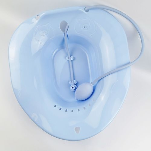 Toilet Wash Basin Hip Shower Soaking Bath Pregnant Woman Wash - Pink Without Spray Tube