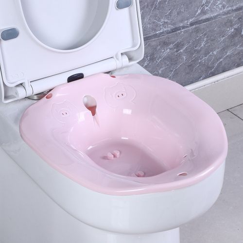Toilet Wash Basin Hip Shower Soaking Bath Pregnant Woman Wash - Pink Without Spray Tube
