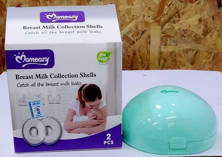 Mom Easy Reusable BPA-free Wearable Milk Collector(2 Pcs) With A Plug