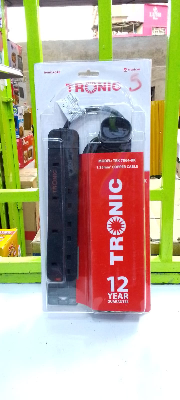 Tronic 4 / 6 -Way PORT Socket Power Extension Cable 3m