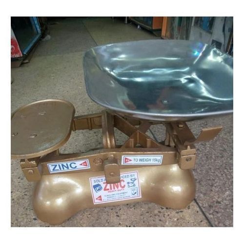 Zinc Manual Weighing Scale Scale Mawe Analogue With 7Weights - 15kgs