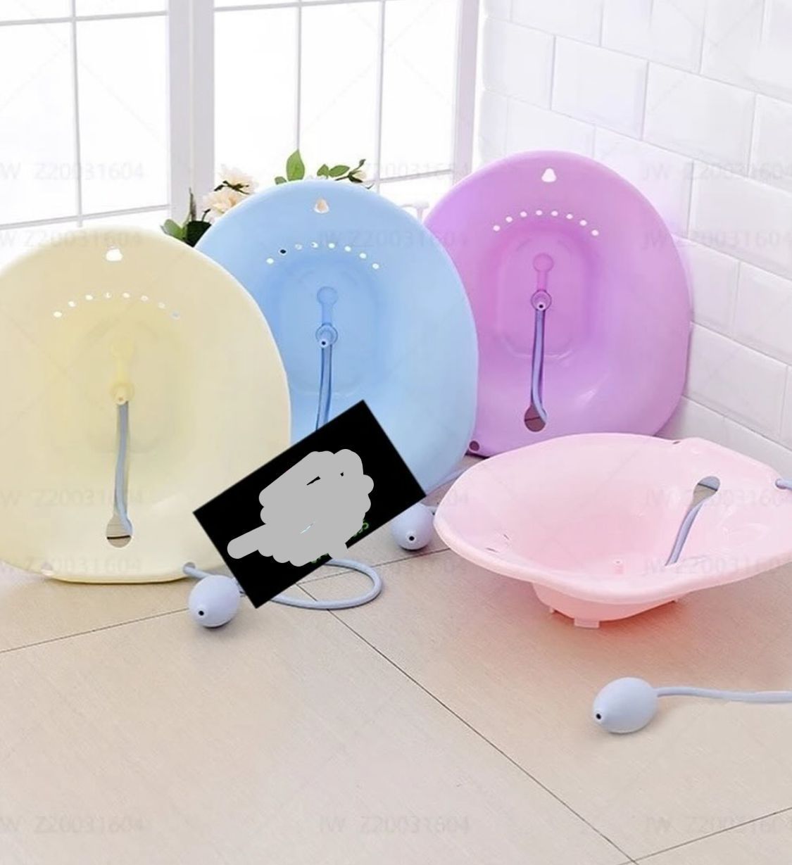 Sitz Bath For Toilet Seat With Flusher - Assorted