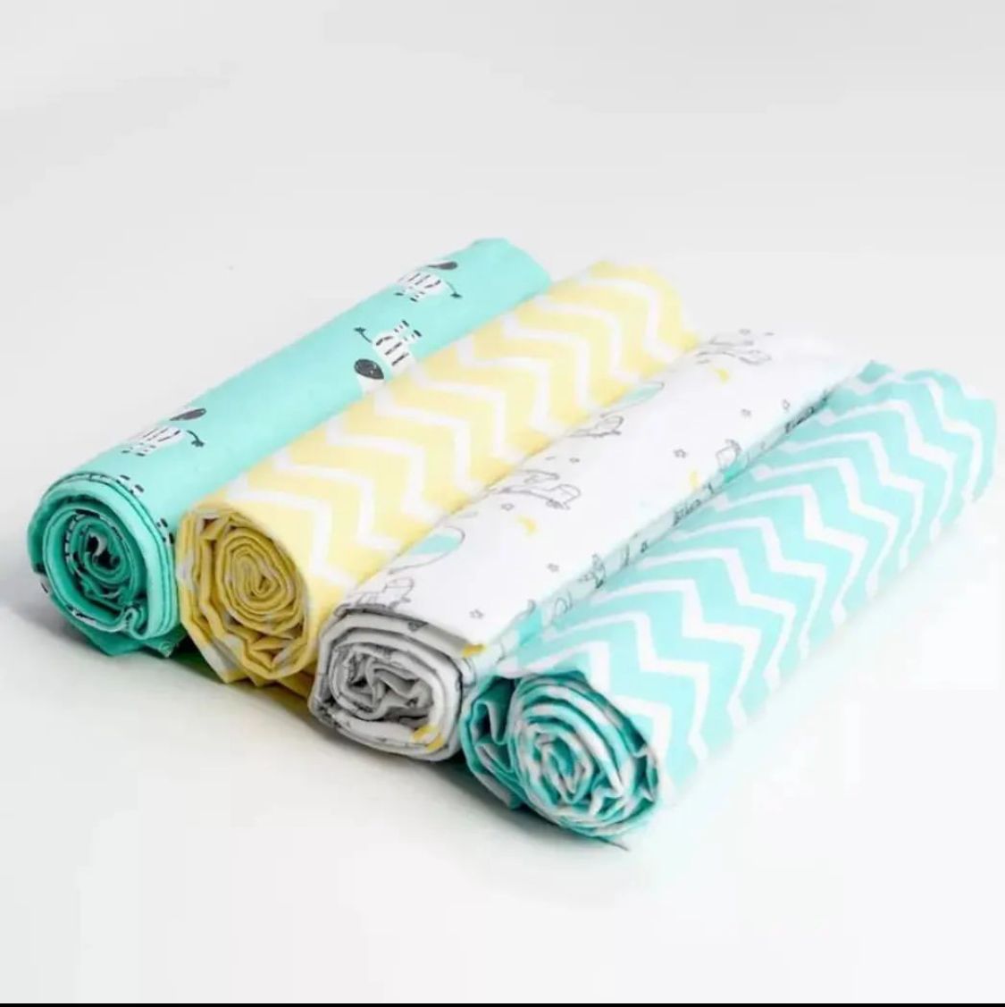 4PCS Warm Soft Baby Receiving Flannels