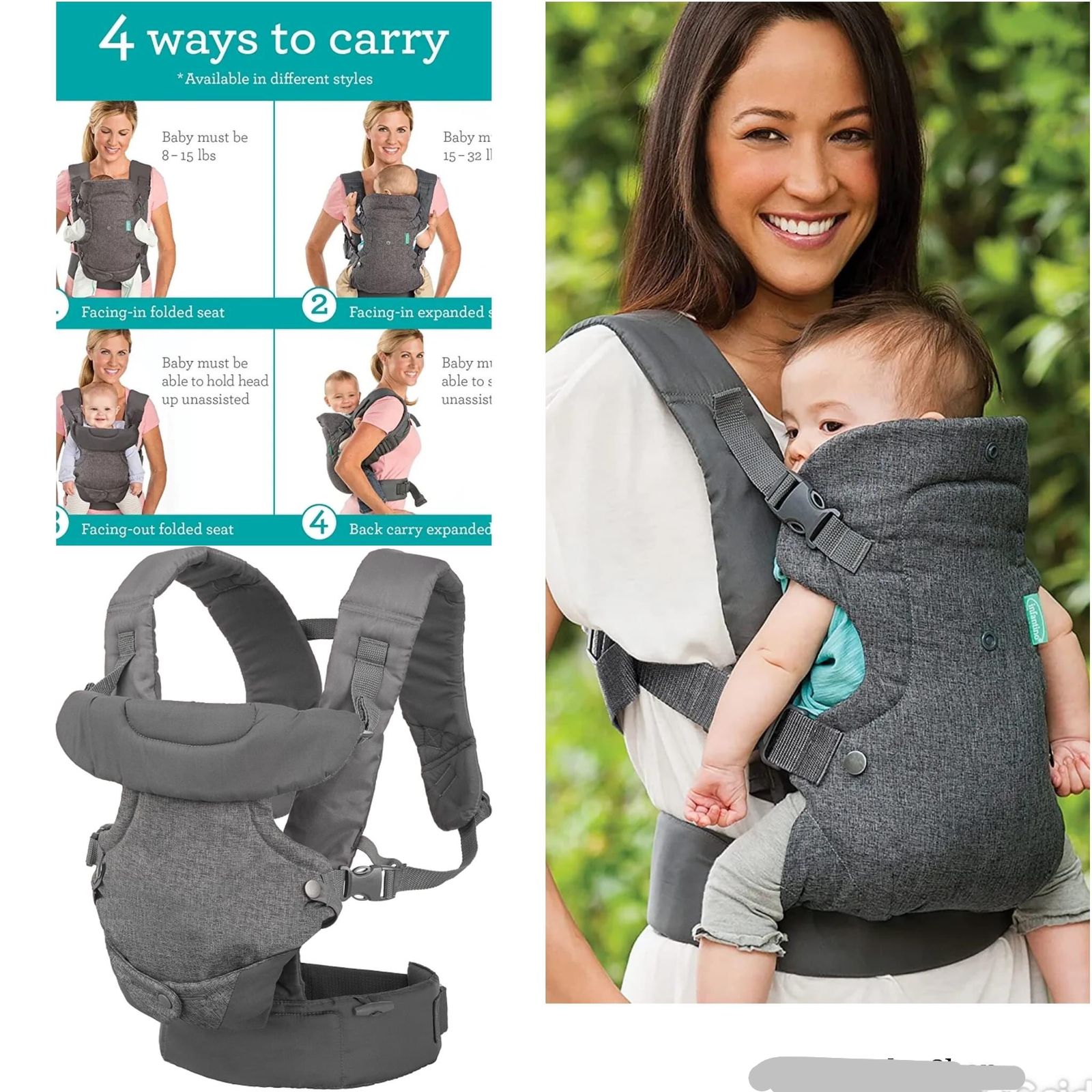 Infantino 4 In 1 Convertible Baby Carrier