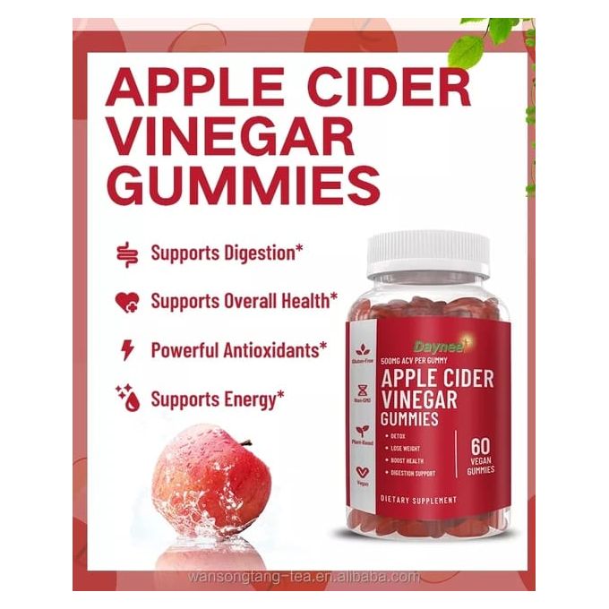 Daynee 60 Pieces -500mg Apple Cider Vinegar Gummies