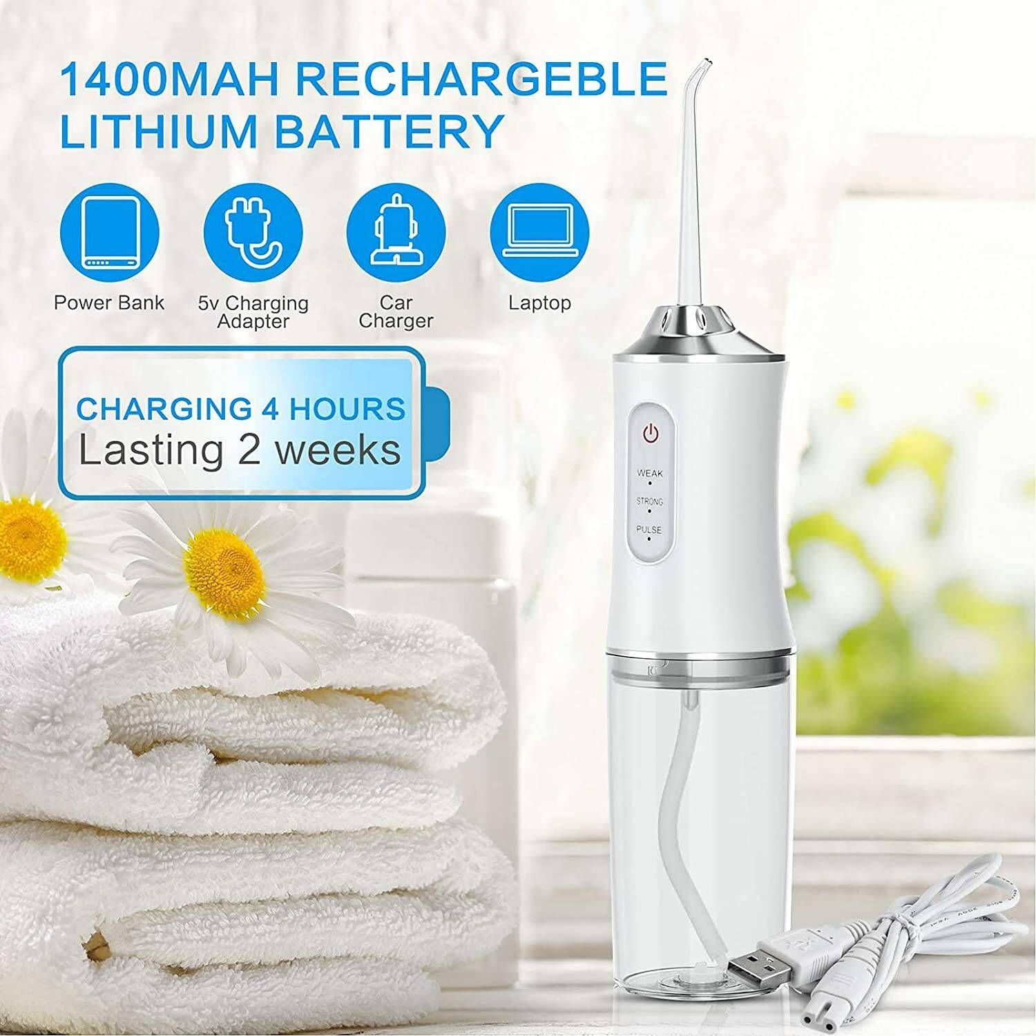 Oral Irrigator Portable Dental Teeth Cleaner Water Flosser Powerful Mouth Washing Machine