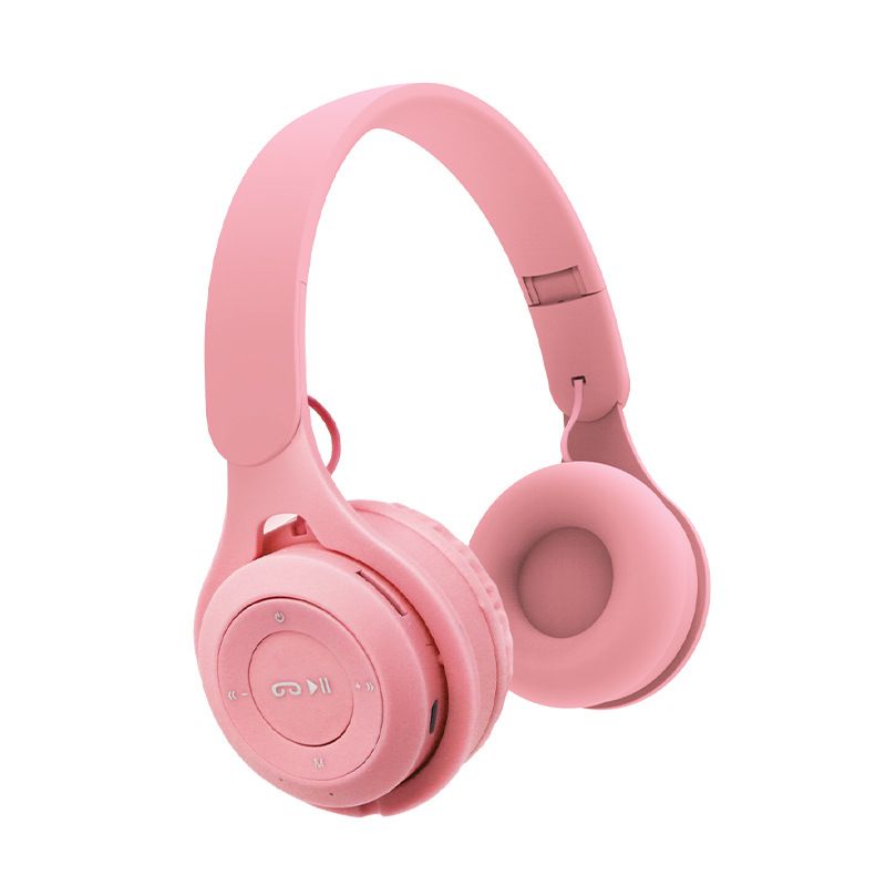 Stereo Bluetooth Headphones Wireless Bass Sound Headsets Noise-Reduction Earphones TF card Supported Foldable Headphones Macaron Color Headphones