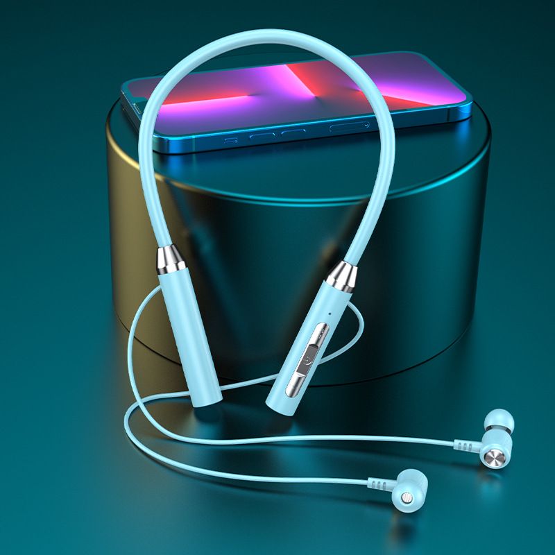 Newly Launched Wireless Neckband Earphones Bluetooth Earphones Powerful Bass Stereo Surround Sound Headphones Comfortable to wear