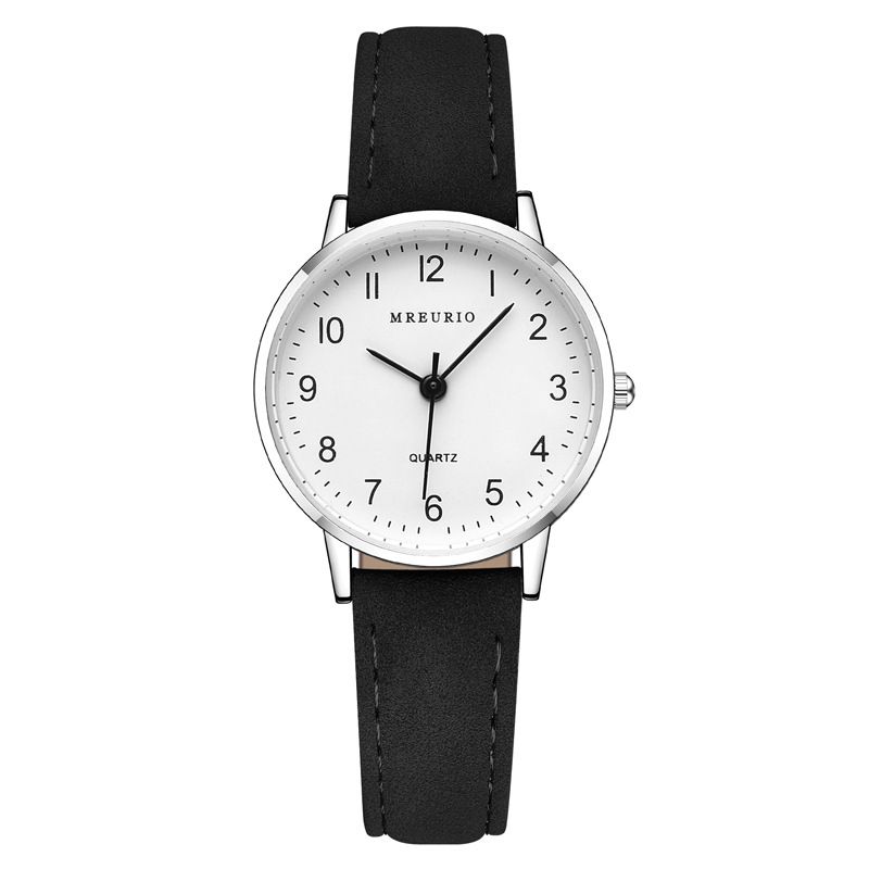 Ultra Thin Dial Watch Minimalist Style Couple Watch Leather Wristband Couple Watch Simplicity Business Watch