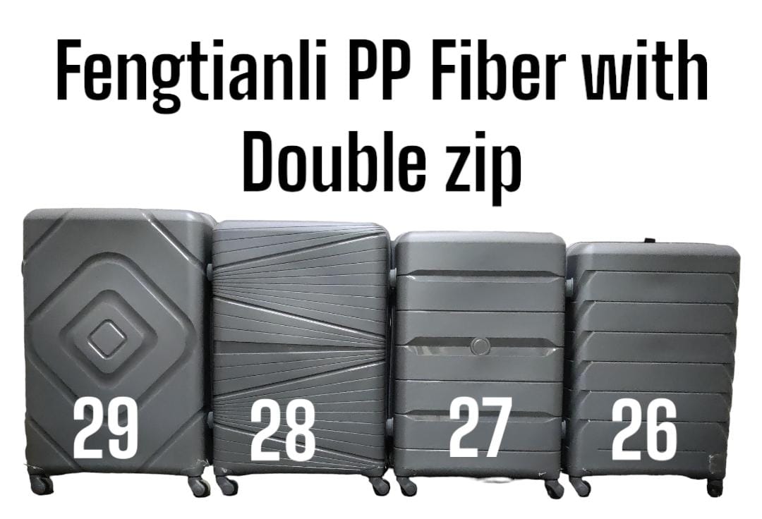 PVC High Quality Travel Suitcase Travel Bag Travel Briefcase With Wheel  WITH DOUBLE ZIP  Made of durable PVC material
Lightweight and easy to transport
3-piece set: large suitcase, medium suitcase,