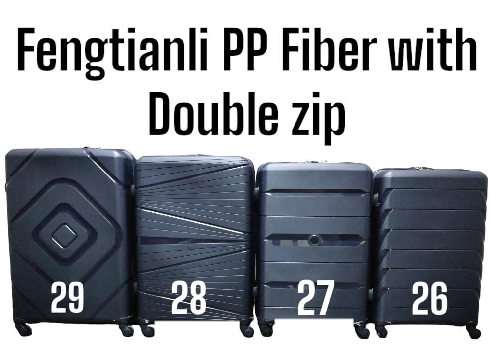 PVC High Quality Travel Suitcase Travel Bag Travel Briefcase With Wheel  WITH DOUBLE ZIP  Made of durable PVC material
Lightweight and easy to transport
3-piece set: large suitcase, medium suitcase,