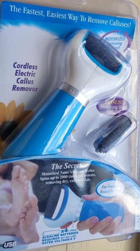 Electric Callus Remover Feet Dead Skin Remover  The Electric Callus Remover easy to move away the dry, hard, dead skin in minutes, make your feet back to the smooth, soft like baby skin. You will feel