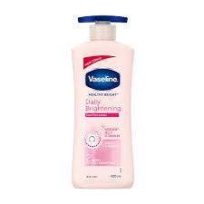 Vaseline Healthy Bright Body Lotion  Daily Brightening Body Moisturizer with Sunscreen for Dry Skin, Lotion for Non-Greasy Glowing Skin