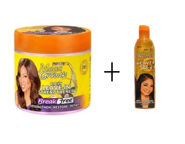 Mega Growth Daily Leave In Strengthener + Growth Oil