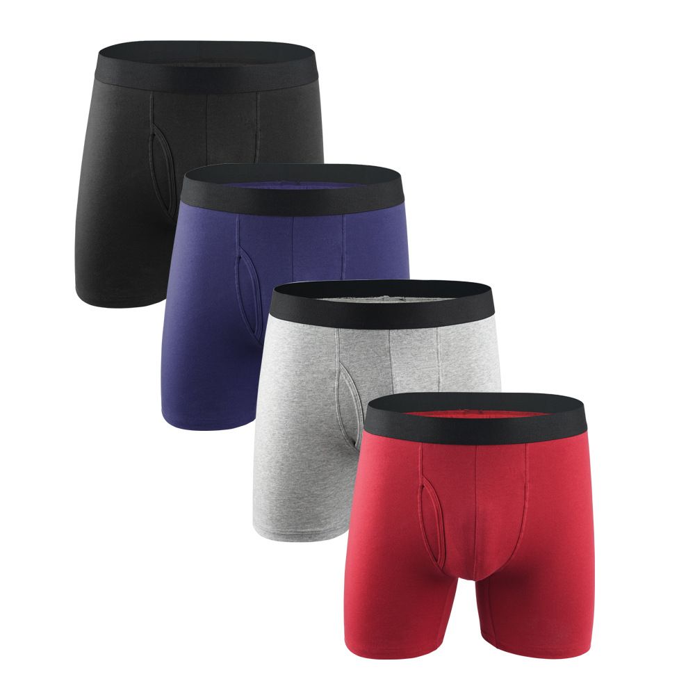 Men's Underwear Boxer Briefs Pack, Cotton ComfortSoft Boxer Brief for Men, Moisture-Wicking Breathable, Multipack