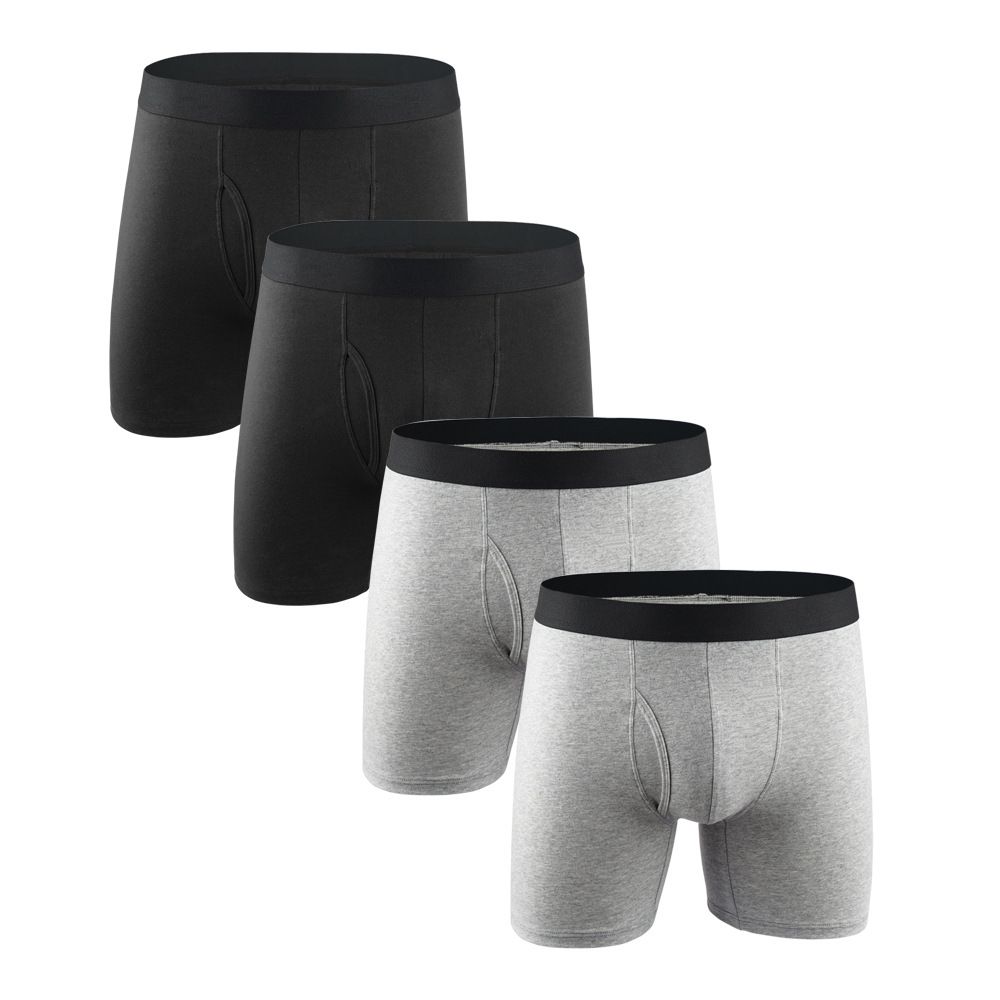 Men's Underwear Boxer Briefs Pack, Cotton ComfortSoft Boxer Brief for Men, Moisture-Wicking Breathable, Multipack