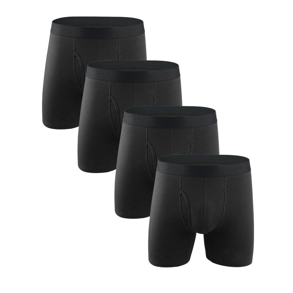 Men's Underwear Boxer Briefs Pack, Cotton ComfortSoft Boxer Brief for Men, Moisture-Wicking Breathable, Multipack