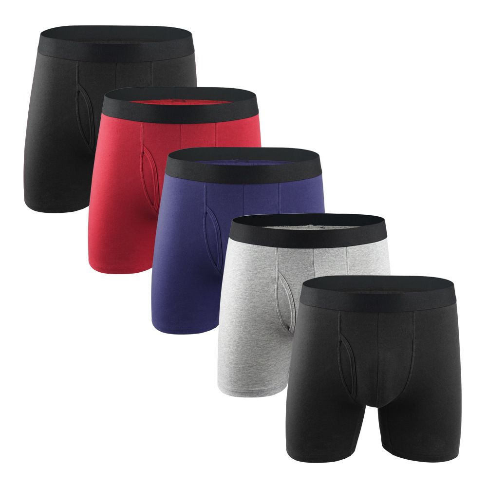 Men's Underwear Boxer Briefs Pack, Cotton ComfortSoft Boxer Brief for Men, Moisture-Wicking Breathable, Multipack
