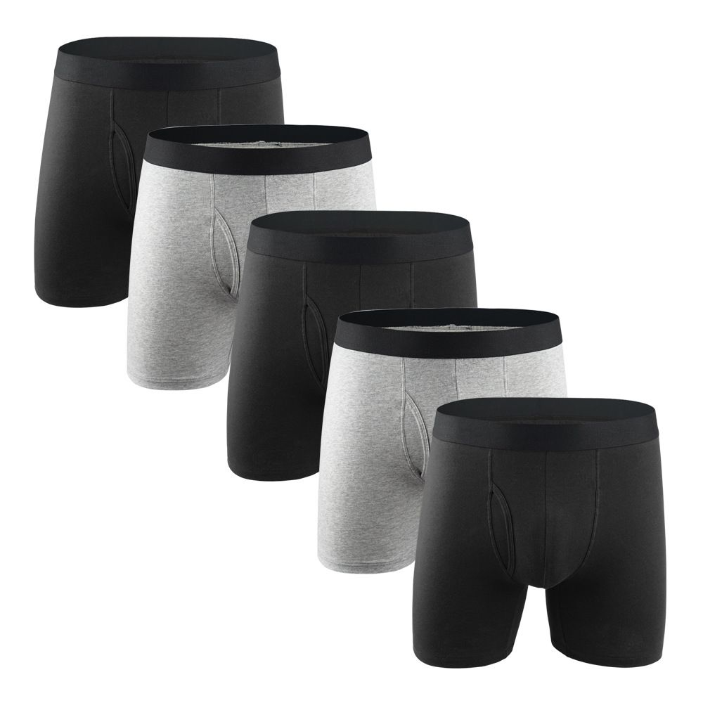 Men's Underwear Boxer Briefs Pack, Cotton ComfortSoft Boxer Brief for Men, Moisture-Wicking Breathable, Multipack