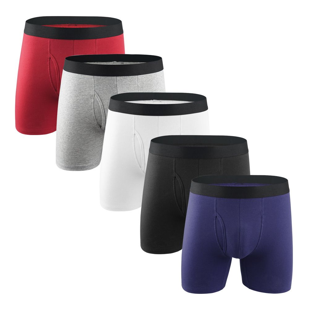 Men's Underwear Boxer Briefs Pack, Cotton ComfortSoft Boxer Brief for Men, Moisture-Wicking Breathable, Multipack