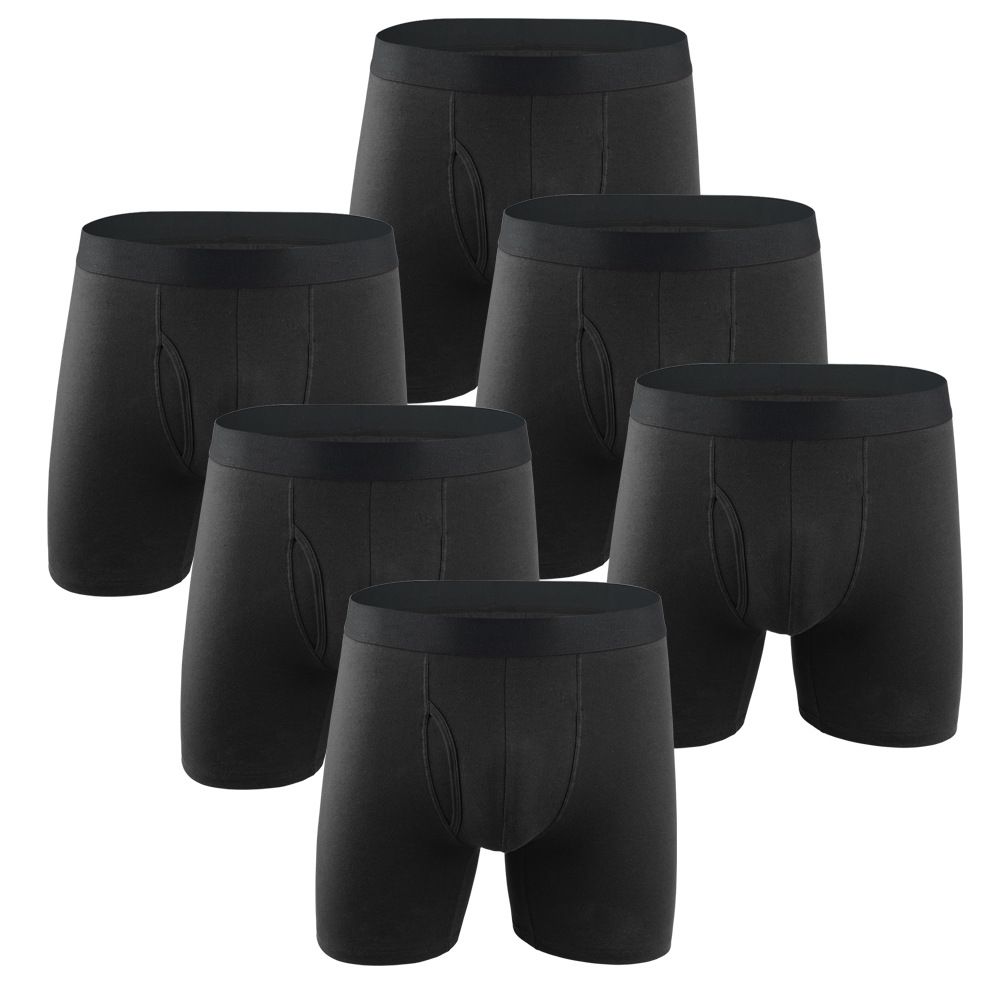 Men's Underwear Boxer Briefs Pack, Cotton ComfortSoft Boxer Brief for Men, Moisture-Wicking Breathable, Multipack
